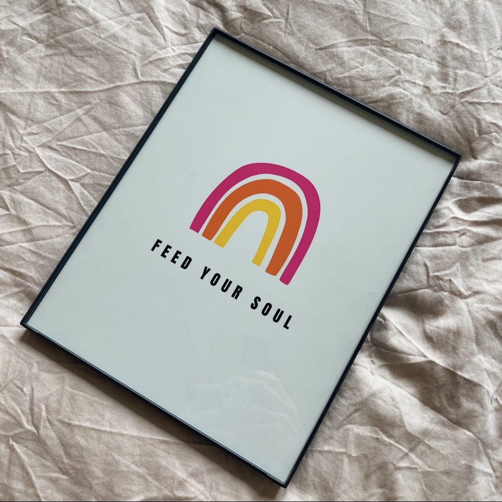 8x10 Framed “Feed Your Soul” Graphic